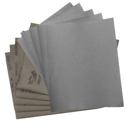 Kimlonton Waterproof Sandpaper, Water Resistant Sandpaper, Water Resistant Abrasive Paper (#3000), Fine Point, 9.1 x 11.0 inches (230 x 280 mm), Set of 10, Auto Repair, Metal Polishing, Ceramic Polishing, Woodworking, DIY Work, Polishing Cleaning Paper File