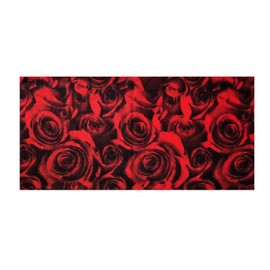 NICKSTON Red Roses Scarf Multi Functional Microfiber Seamless Protective Dust Wind Insect Covering Elastic Print Neck Gaiter Bandana Breathable Balaclava Hunting Biking Head Wear N133