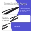 4Pcs Windshield Wiper Blades Refills, DIY Frameless Window Boneless Insert