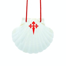 Finoly Way of Saint James Scallop | Scallop Pilgrim Shell | Camino de Santiago Equipment | Pilgrim Equipment | Way of Saint James Gift | Pilgrim Shell for Camino de Santiago | Pilgrim Pass