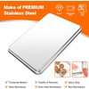 4 Pieces Baking Sheet Set, CEKEE Stainless Steel Cookie Sheets