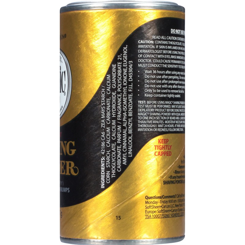 SoftSheen-Carson Magic Razorless Shaving for Men, Hair Removal Shave Powder,