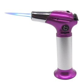 Ever Tech Big Jet Torch Table Lighter Butane Refillable 1300°C/2500°F w/Ever Tech Box GIFT - purpel
