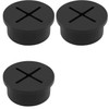 JooBsoso Desk Hole Cover (3pcs) 25mm Flexible Rubber Cable Cord
