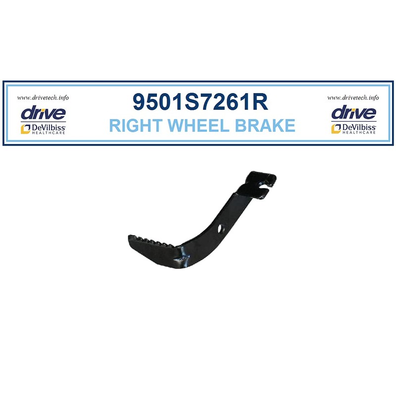 Complete Medical Wheel Lock - Right for 11043 Series Rollator,