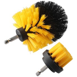 Fudeshe 4 Pieces Drill Brush Attachment Set,Power Cleaning Scrub Brush,Drive Nylon Power Scrubber Drill Brush Attachment for Bathroom and Kitchen Surface,Grout,Tub,Shower