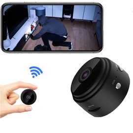 senri Mini Security Camera, 1080P HD WiFi Home Indoor Outdoor Camera for Baby/Pet/Nanny, IP Camera Remote Viewing for Security with iOS,Android Phone APP(Video Only)