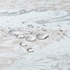 BESTRIPES Extra Wide Fabric Shower Curtain, White Beige Gray Boho