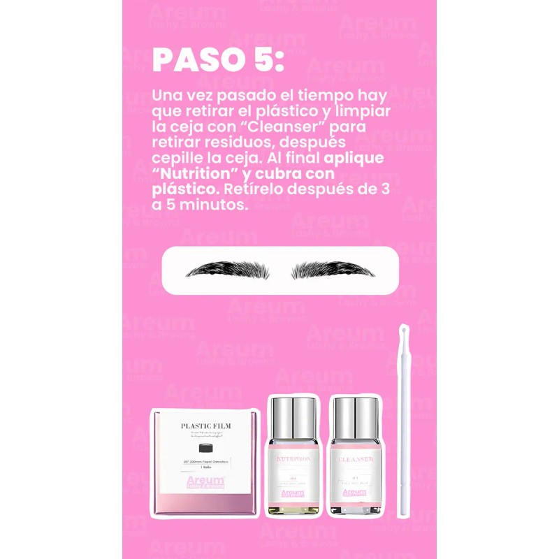 Kit Planchado De Cejas Profesional Areum Lashy & Browns