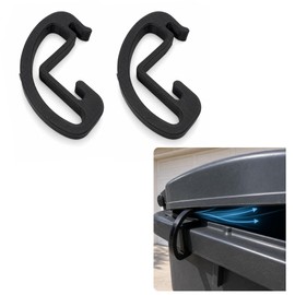 CSUPPCREA 2 Pack Trash Can Lid Vent Clips for U.S. Curbside Bins, Garbage Bin Airflow Spacers, Snap-On Lid Prop Accessory to Help Reduce Odor & Moisture Buildup (120L)