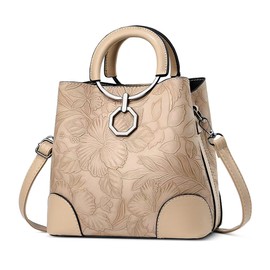 DEEVORCA Women's Handbags Fashionable Women's Shoulder Bags Exquisite Embossed Design Removable Shoulder Strap Messenger Bags Travel Holiday Party Tote Bags Waterproof PU, yellow, Modern