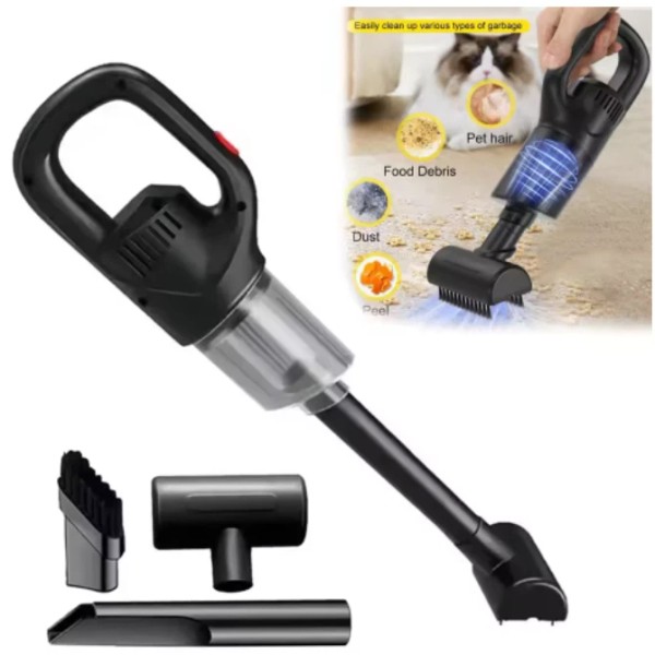  2-in-1 Rechargeable Handheld Vacuum Cleaner Wireless for Car and