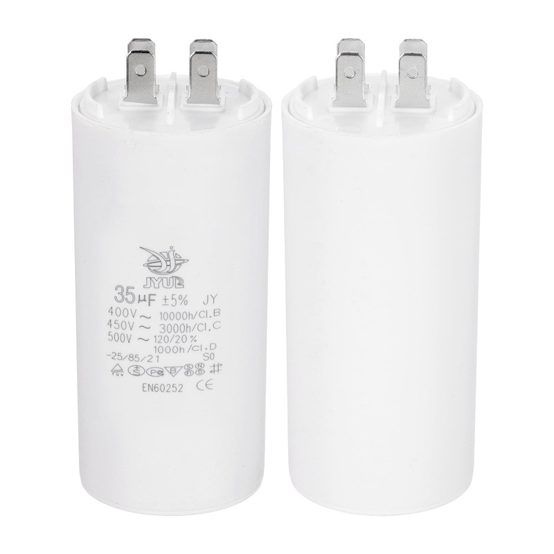 PATIKIL CBB60 35uF Run Capacitor,1 Pcs AC450V 4 Pin Double