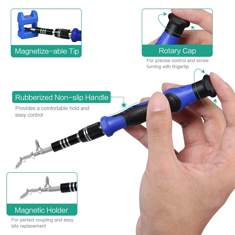 ORIA Screwdriver Set, (Upgraded Version) 142 in 1 Precision Screwdriver