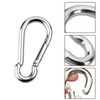 wonkeken Set of 18 Carabiners, Three Sizes of Stainless Steel