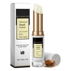 Dark Circle Eye Cream, Advanced Snail Peptide Eye Cream Stick for Dark Circles and Puffy Eyes, Under Eye Brightener, Eye Bags Remover, for Men & Women, Anti-wrinkle, Hydrating