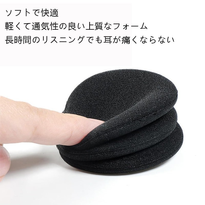 YJRUNFU Headphone Cover Ear Pad Headset Sponge Diameter 55mm Sponge