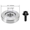 Gasea 5 Sets Replacement Top Mounted Ball Bearings Guide for