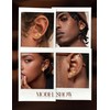 MUSECLOUD 3 Pairs 14K Gold Plated Nugget Earrings for Men