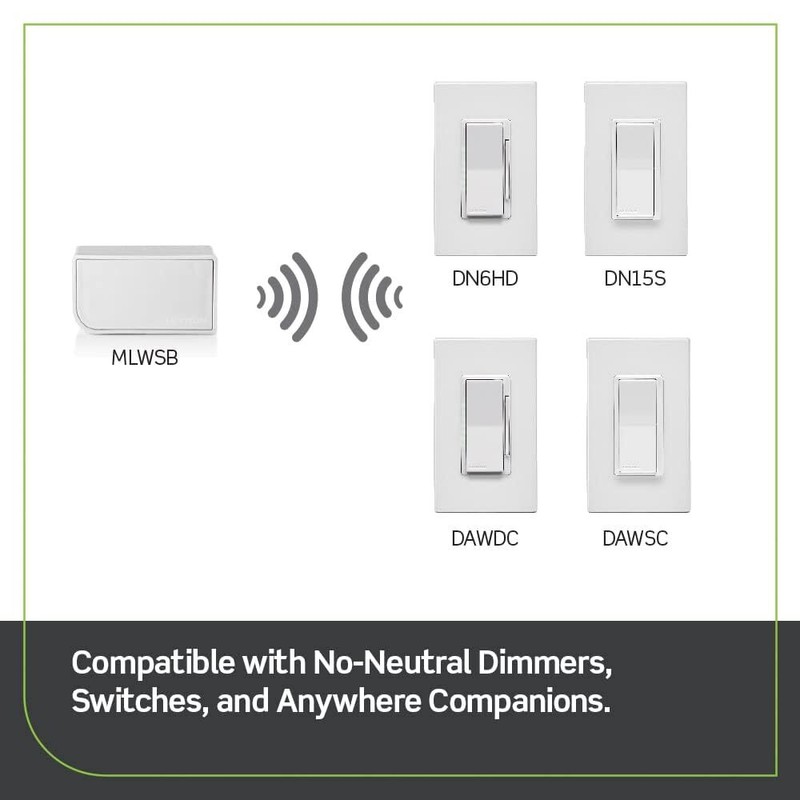 Leviton Decora Smart WiFi Bridge for No Neutral Dimmers and
