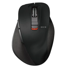 Elecom M-XGM15BBSBK Wireless Bluetooth Mouse, Extreme Grip, Quiet Design, 5 Buttons, Multi-Pairing, Medium, Black