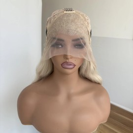 MISSWEN HD Lace Front Wig Long Wavy Women Heat Resistant Hair Highlight Blonde