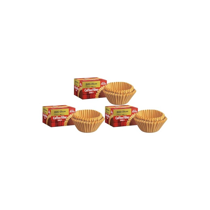 Kalita Unbleached Coffee Filters, Litrosi Diameter, 10.8 inches (25 cm),