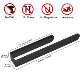 HUFEEOH Hand Towel Holder, Towel Hanger for Bathroom, Self Adhesive Bathroom Towel Holder Towel Bar, Towel Holder for Kitchen Cabinet