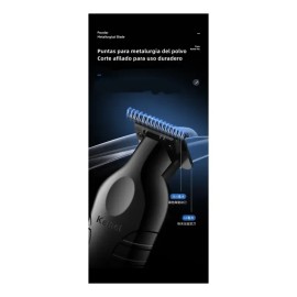 Xopexld Cortadora De Pelo Eléctrica Kemei Transborder Barber Km-2299 Color Negro
