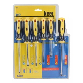Keer Juego 6 Desarmadores Punta Magnetica Keer