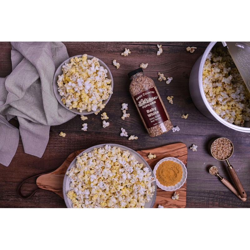 Amish Country Popcorn | 2-14 oz Bottles | Baby White