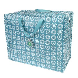 Large Storage Bag with Zip - Strong and Durable 55 x 48 x 28cm 70l - Choice of Design (Blue Friendship)