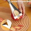 Fruit Vegetable Carving Knife Stainless Steel Triangular Shape Channel Knife