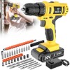 Tegatok Cordless Drill Set, 3/8 Drill Handheld Screwdriver Kit with