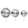 3 PCS Stainless Steel Camping Bowl Set Portable BBQ Folding