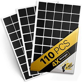Magnetic Squares - 110 Self Adhesive Magnetic Squares (Each 4/5" x 4/5") - Flexible Sticky Magnets - Peel & Stick Magnetic Sheets - Tape is Alternative to Magnetic Stickers, Magnetic Strip and Roll