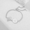 TEAMER Adjustable Tetragrammaton Witch Knot Bracelet Stainless Steel Double Amulet