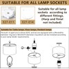 GO&SO 1 Pack Floral Large Drum Lamp Shade,16" x16" x10",