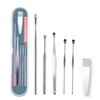Stainless Steel Spring Spiral Earwax Remover 6-Piece Set Cleaning 7ea