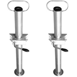 UNITRAILER Set of 2 Fixed Support 300 kg Total Diameter 48 mm Height 600 mm with Clamps Support Legs Trailer