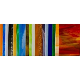 20 Sheets SPECTRUM & Wissmach Stained Glass (4" x 6") Opals Cathedrals by Sun and Moon Stained Glass