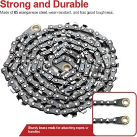 High Limb Rope Saw 55 Inch Rope Saw for Tree Limbs, Rope Saw Tree Saw High Limb Rope Chainsaw, Pocket Chainsaw, Limb Saw, Cable Saw,Hand Chain Saw