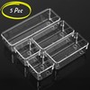 Mr. Pen- Drawer Organizers Set, 5 pcs, Clear Plastic Makeup
