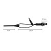 Oqard Reflective Paracord Fire Starter with Clip Hook - Black