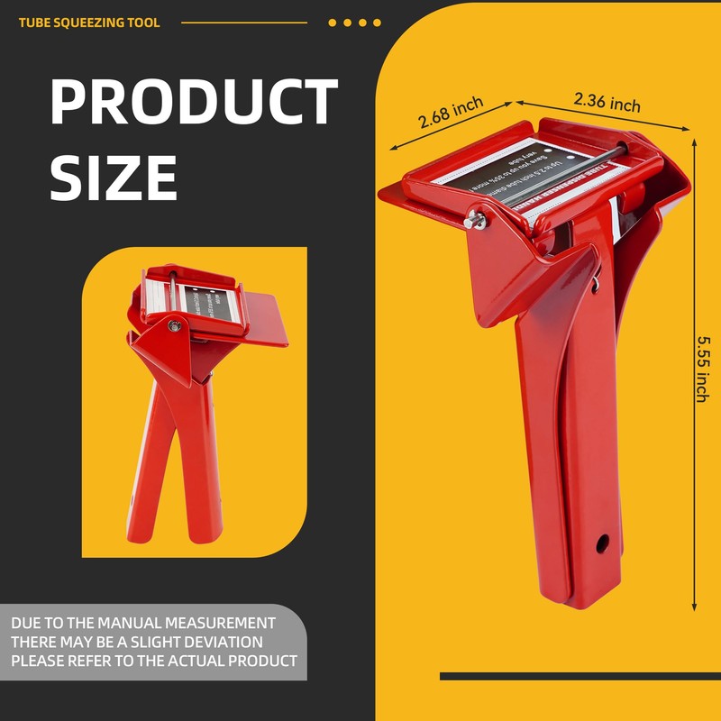 TENGBASE Tube Extrusion Tool - 2.5" Industrial Size Dispenser, Efficient