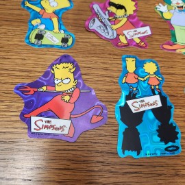 Vintage Lot of 10 The Simpsons Prism Vending Machine Stickers 1998 NEW Complete