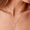 Luxury Hypoallergenic 18K Gold Plated Stainless Steel Double-Layer Micro Inlaid