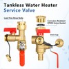 3/4 Inch GUOFIS IPS Tankless Water Heater Valve Kit with