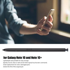ASHATA Stylus Pen para Galaxy Note 10 Note 10+, Stylus Portátil Touch Writing S Pen Replacement, Stylus Pen Universal para Escribir, Dibujar Y Jugar(Negro)