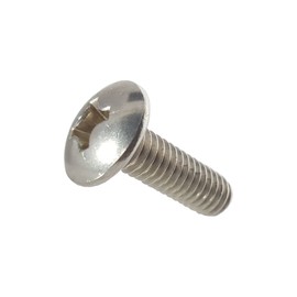 10-24 x 1-1/4" Truss Head Machine Screws, Full Thread, Phillips Drive, Stainless Steel 18-8, Bright Finish, Machine Thread, Quantity 50 Pieces by Fastenere
